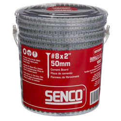 Senco Duraspin No. 8 Sizes X 2 in. L Square Wafer Head Cement Board Screws 1000 pk