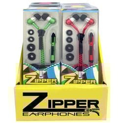 2X Mobile Zipper No Tangle Earbuds 1 pk