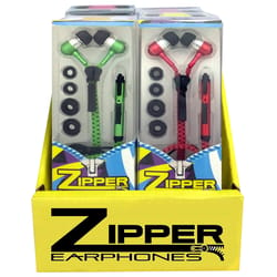 2X Mobile Zipper No Tangle Earbuds 1 pk