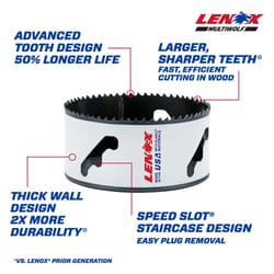 Lenox Speed Slot 4 in. Bi-Metal Hole Saw 1 pk