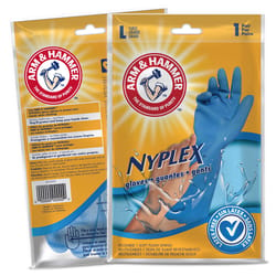 Arm & Hammer Nyplex Vinyl Cleaning Gloves L Blue 1 pair