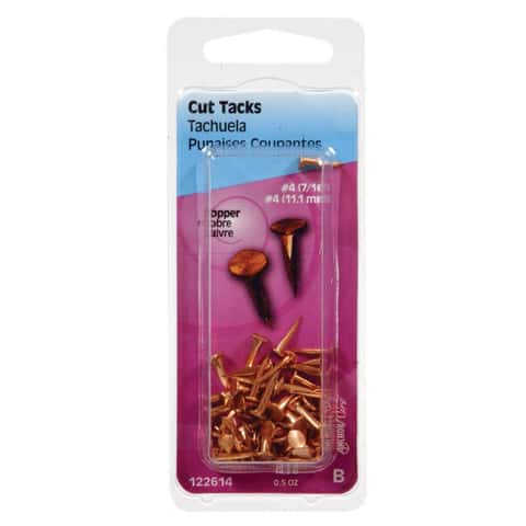 Hillman No. 10 X 5/8 in. L Copper Cut Tacks 0.5 pk Hillman No. 10 X 5/8 in. L Copper Cut Tacks 0.5 pk