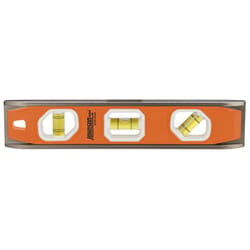 Johnson 10 in. Aluminum Magnetic Torpedo Level 3 vial