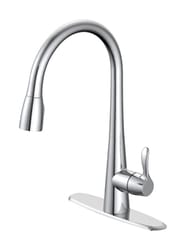 OakBrook Vela One Handle Chrome Kitchen Faucet