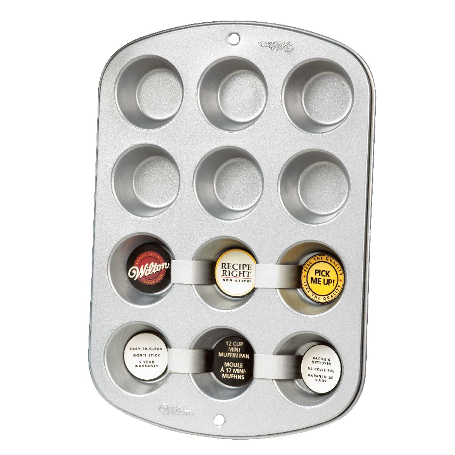 Wilton 3 4 In W X 11 8 In L Mini Muffin Pan Silver Ace Hardware