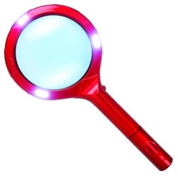 Blazing LEDz Round 2 Times LED Magnifying Glass 4.5 in. W