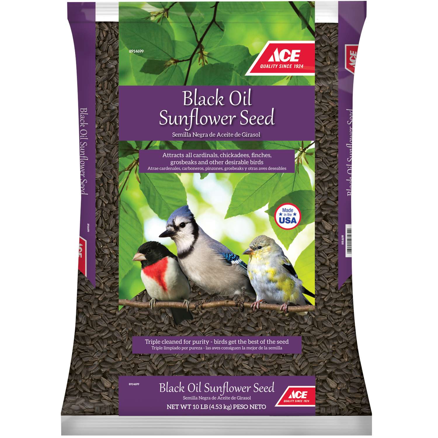 Ace Songbird Black Oil Sunflower Seed Wild Bird Food 10 lb Ace Hardware