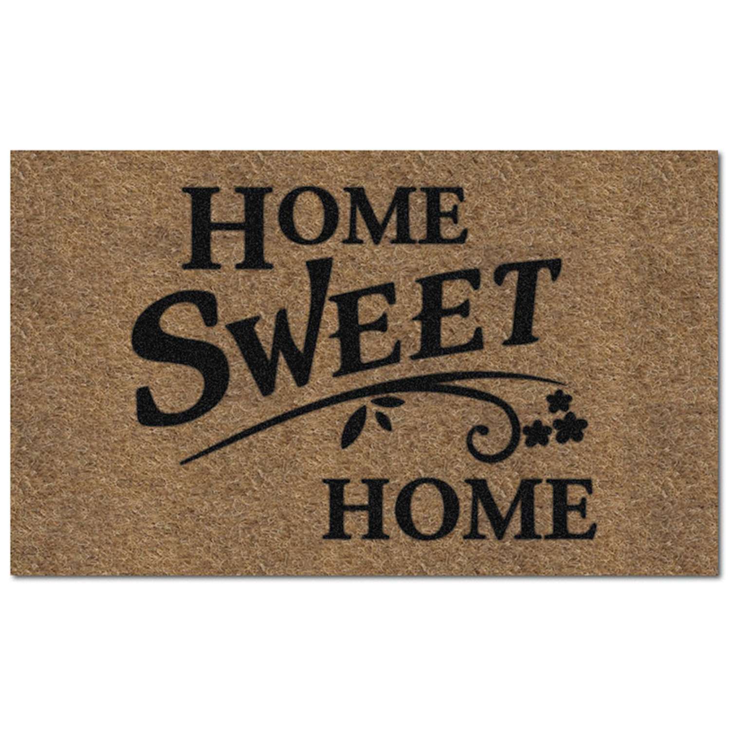 Americo Home Flocked KoKo 30 in. L X 18 in. W Black/Tan Home Sweet Home ...