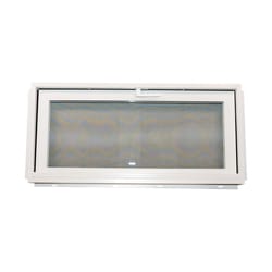 Duo-Corp Aristoclass Hopper White Glass/Vinyl Window 32.125 in. L X 23.25 in. H 1 pk