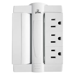 Globe Electric 6 ft. L 6 outlets Surge Protector White 510 J