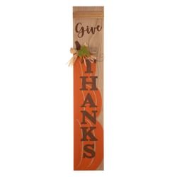 Glitzhome 42 in. Give Thanks Sign Fall Decor