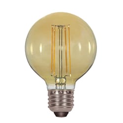 Satco G25 E26 (Medium) LED Bulb Amber 40 Watt Equivalence 1 pk