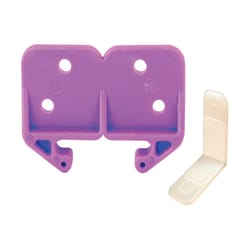 Prime-Line 2.25 in. L Plastic Center Guide Drawer Track Guide 2 pk