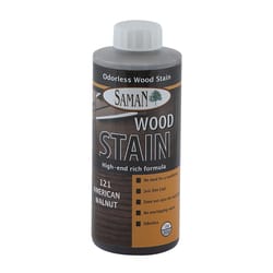 Saman Semi-Transparent American Walnut Water-Based Wood Stain 12 oz