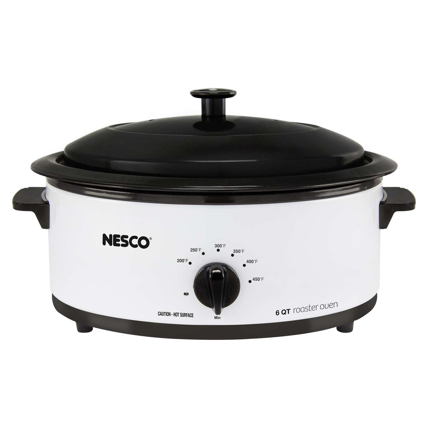 Nesco White Porcelain 6 qt Electric Roaster 9.25 in. H X 12 in. W X 17