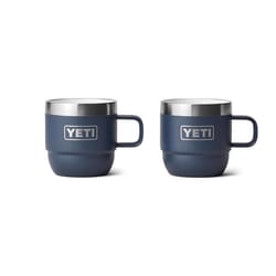YETI Rambler 6 oz Espresso Navy BPA Free Insulated Mug