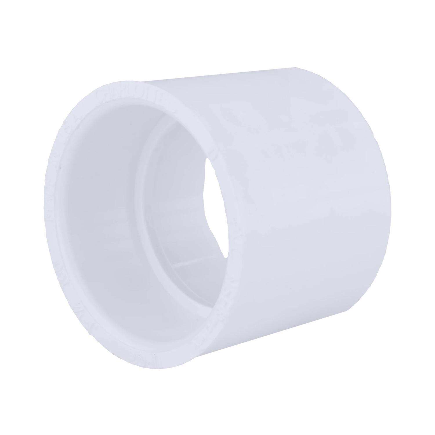 Charlotte Pipe Schedule 40 6 in. Hub X 6 in. D Hub PVC Coupling 1 pk ...