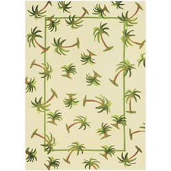 Homefires 5 ft. W X 7 ft. L Multi-Color Hanalei Palm Polypropylene Area Rug