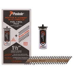 Paslode ProStrip 1-1/2 in. L Plastic Strip Brite Fuel and Nail Kit 30 deg 1 pk