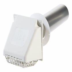 Ace 3 in. W X 6 in. L White Plastic Bathroom Vent