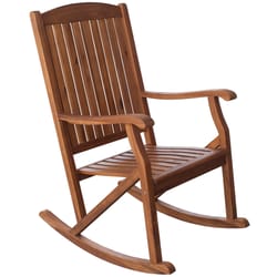 Leigh Country Sequoia Brown Wood Frame Log Rocking Chair