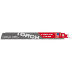 Milwaukee Torch 9 in. Carbide Reciprocating Saw Blade 10 TPI 1 pk