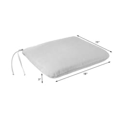 Jordan Manufacturing Teal Polyester Chair Cushion