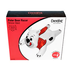 CocoNut Outdoor Polar Bear Racer PVC Snow Tube 54 in.