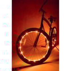 Brightz Wheel Brightz Orange LED Bike Accessory ABS Plastics 1 pk