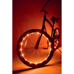 Brightz Wheel Brightz Orange LED Bike Accessory ABS Plastics 1 pk