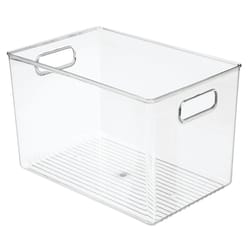 iDesign Linus Clear Organizer Bin 8 in. H X 8 in. W X 12 in. D