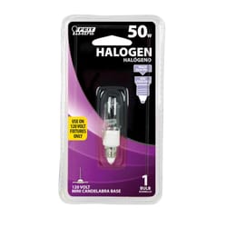 Feit 50 W T4 Tubular Halogen Bulb 600 lm Warm White 1 pk