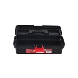 Ace 12 in. One Latch Tool Box Black/Red