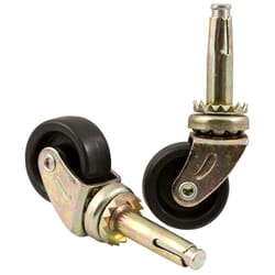 Softtouch 1.25 in. D Plastic Caster 40 lb 2 pk
