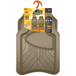 Custom Accessories Brown Rubber Auto Floor Mats 4 pk