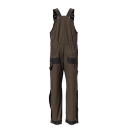 Dickies Men's Cotton/Polyester Bib Overalls Brown XL Short 1 pk