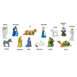 Safari Ltd. Super Toobs Nativity Toy Multicolored 13 pc