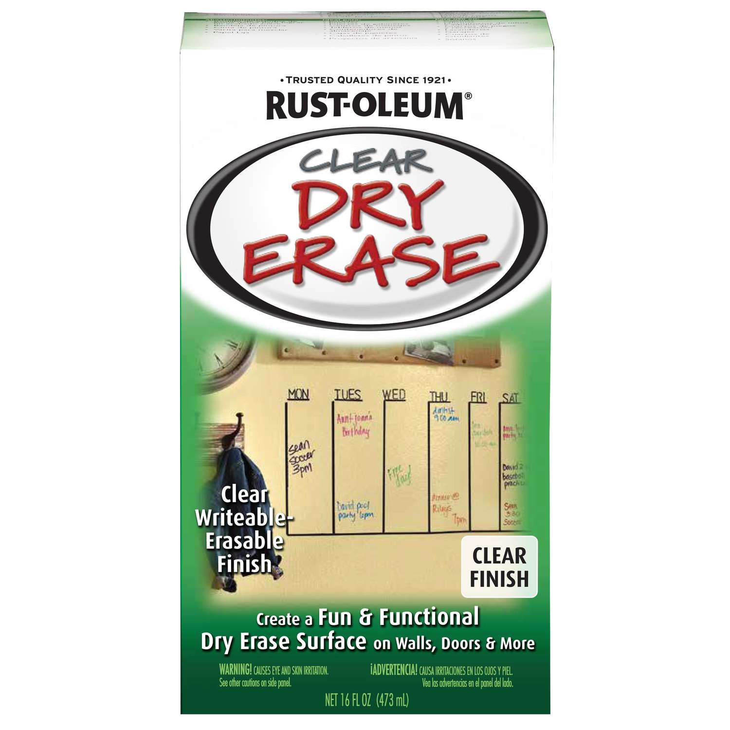 RustOleum Dry Erase Clear One Step Paint 16 oz Ace Hardware
