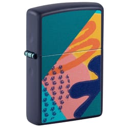 Zippo Navy Blue Pattern Lighter 2 oz 1 pk