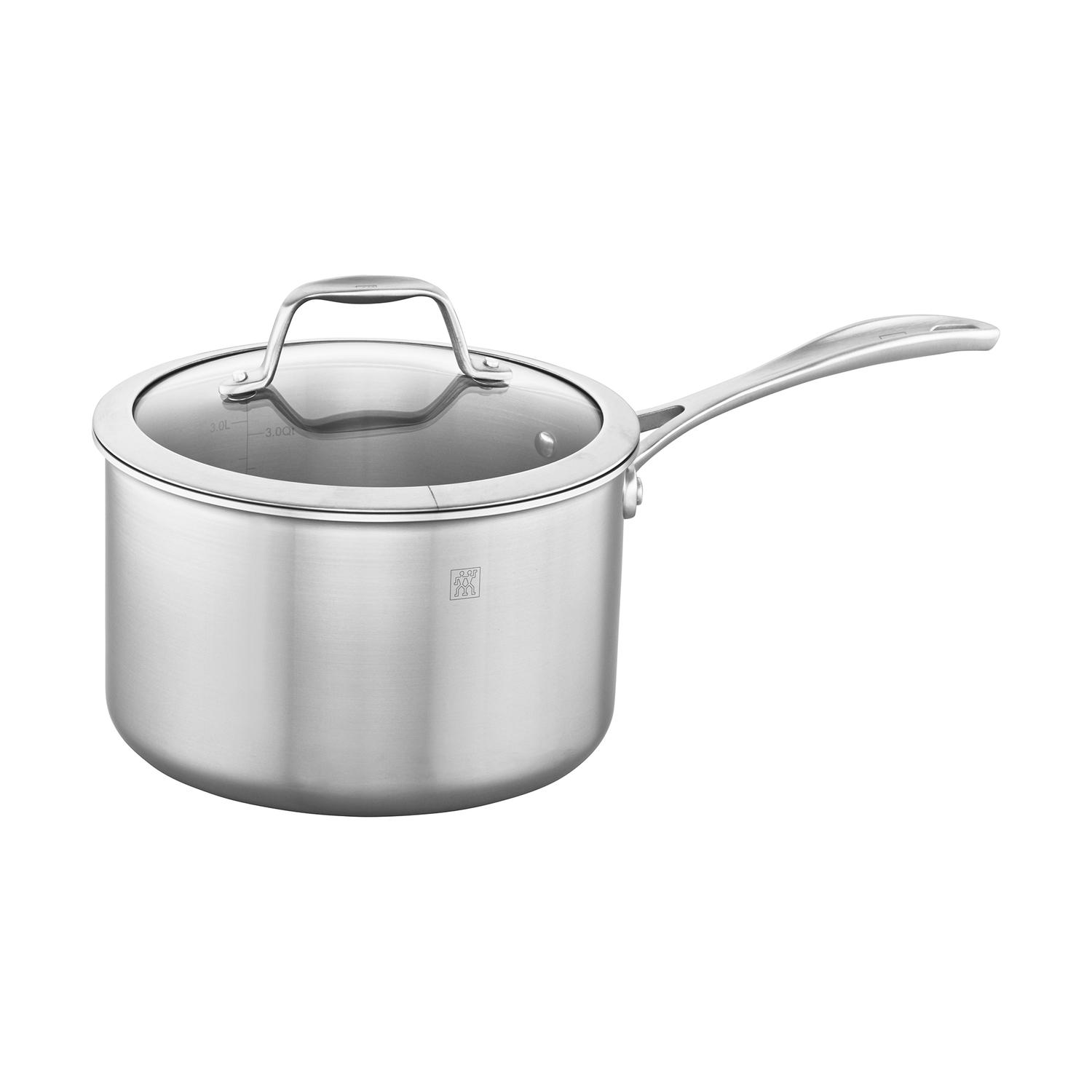 Zwilling J.A Henckels Stainless Steel Saucepan 8 in. 4 qt Silver Sansujyuku sansujyuku.com