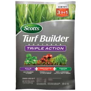 Scotts  Turf Builder Triple Action  29-0-10  Weed Control Plus Lawn Food  For Southern 13.32 lb. 