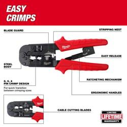 Milwaukee 3.55 in. L Crimper/Stripper