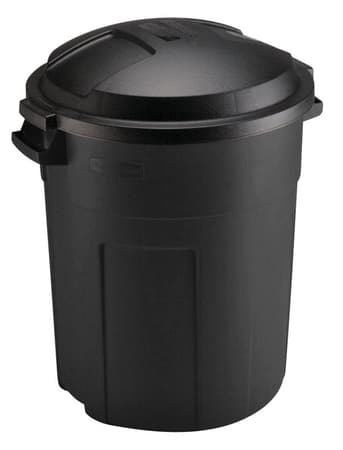 Black Rubbermaid Roughneck 20 Gallon Plastic Outdoor Garbage Can with Lid -  Ace Hardware - Ace Hardware