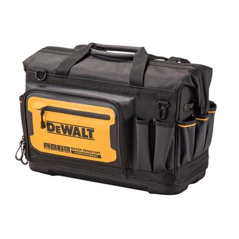 DeWalt Ballistic Nylon All Purpose Tool Bag 33 pocket Black Yellow