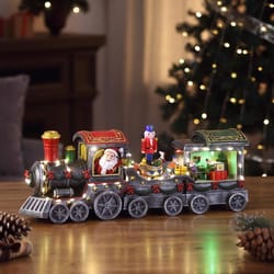 Mr. Christmas LED Resin Christmas Train Animated Decor 20 in.