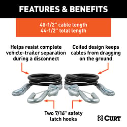 CURT 5/16 in. Safety Cable