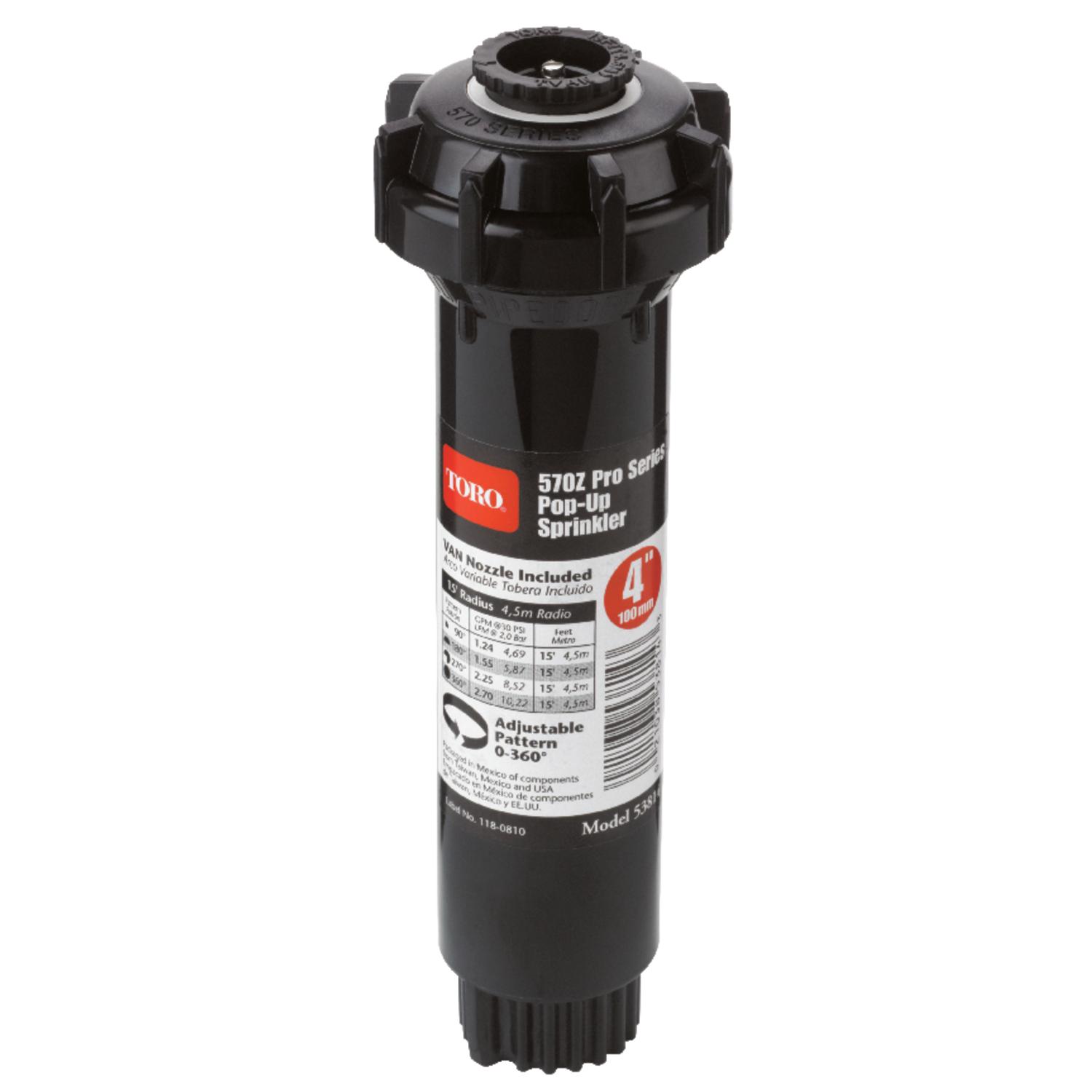 Toro Mini-8 Series 3-3/4 in. H Adjustable Pop-Up Rotary Sprinkler Toro Mini-8 Series 3-3/4 in. H Adjustable Pop-Up Rotary Sprinkler