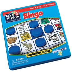 PlayMonster Take N Play Bingo Magnetic Travel Game Multicolored 38 pc