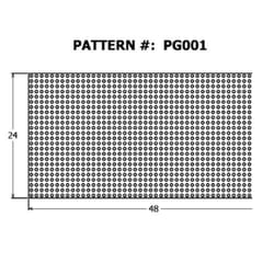 Alexandria Moulding 3/16 in. X 24 in. W X 4 ft. L Medium Fiberboard (MDF) Peg Board