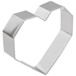 R&M International Corp 4 in. W X 4 in. L Geo Heart Cookie Cutter Silver 1 pc